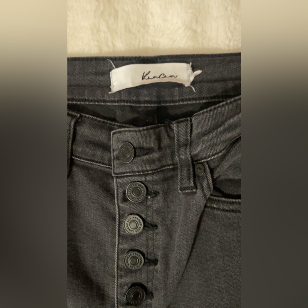 Brand:KanCan 
Size: 7/27
Color:Black denim